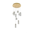 Elegant Lighting Aston 24 Inch Led Pendant In Satin Gold