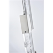 Elegant Lighting Aurora 16 Inch Pendant In Chrome