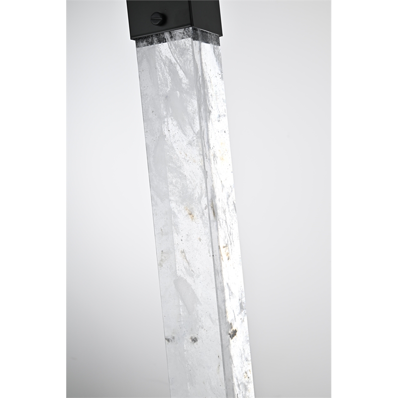 Elegant Lighting Aurora 20 Inch Pendant In Black