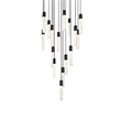 Elegant Lighting Aurora 36 Inch Chandelier In Black