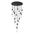Elegant Lighting Aurora 36 Inch Chandelier In Black