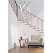 Elegant Lighting Aurora 36 Inch Chandelier In Satin Gold