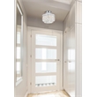Elegant Lighting Emilia 12 Inch Flush Mount In Chrome