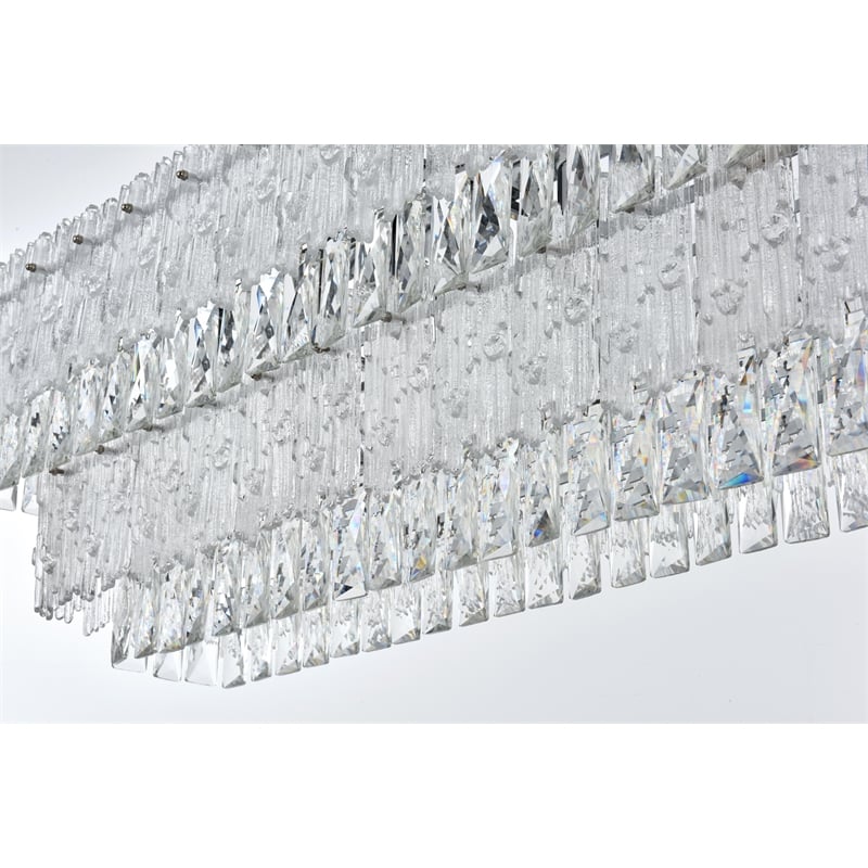 Elegant Lighting Emilia 50 Inch Chandelier In Chrome