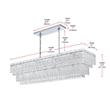 Elegant Lighting Emilia 50 Inch Chandelier In Chrome