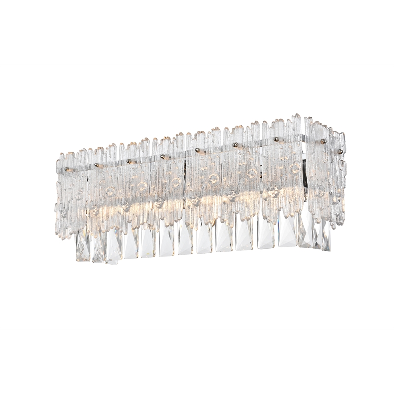 Elegant Lighting Emilia 19 Inch Wall Sconce In Chrome