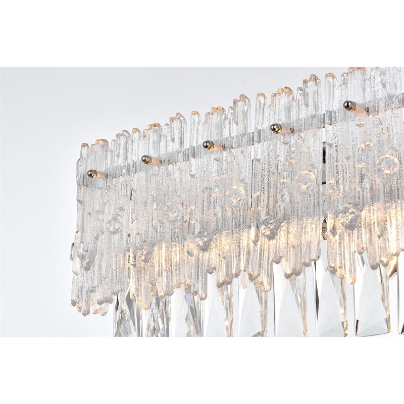 Elegant Lighting Emilia 19 Inch Wall Sconce In Chrome