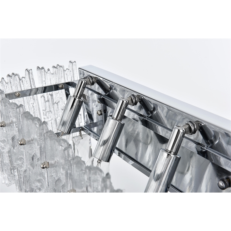 Elegant Lighting Emilia 19 Inch Wall Sconce In Chrome