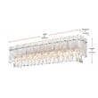 Elegant Lighting Emilia 27 Inch Wall Sconce In Chrome