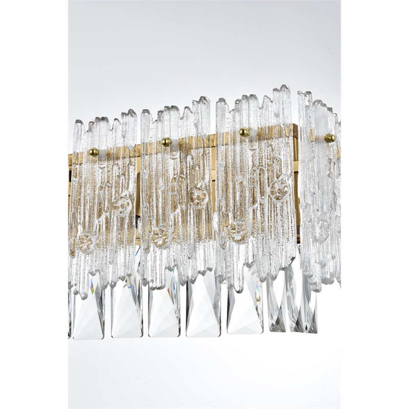 Elegant Lighting Emilia 27 Inch Wall Sconce In Satin Gold