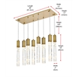 Elegant Lighting Aurora 36 Inch Pendant In Satin Gold