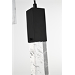 Elegant Lighting Aurora 42 Inch Pendant In Black