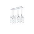 Elegant Lighting Aurora 42 Inch Pendant In Chrome