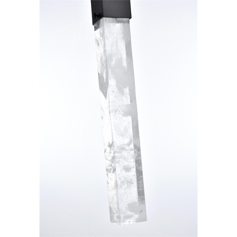 Elegant Lighting Aurora 5 Inch Pendant In Black