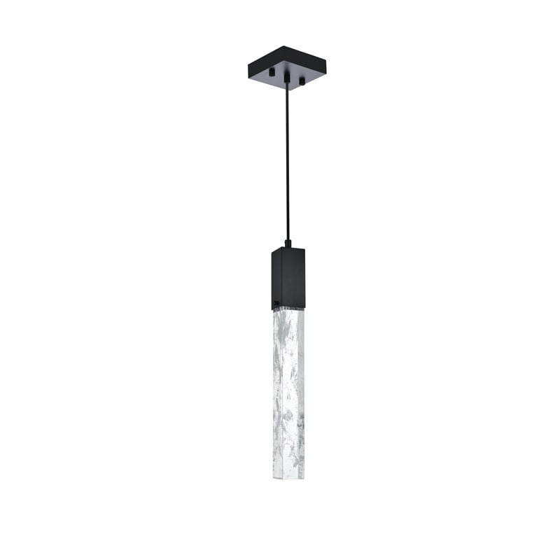 Elegant Lighting Aurora 5 Inch Pendant In Black