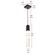 Elegant Lighting Aurora 5 Inch Pendant In Black