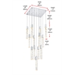 Elegant Lighting Aurora 26 Inch Pendant In Chrome
