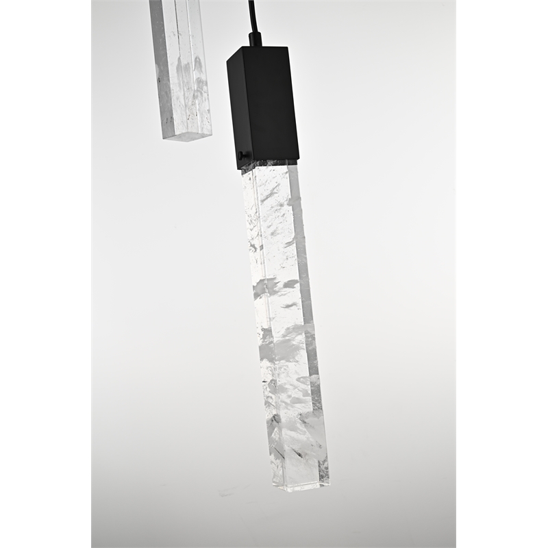Elegant Lighting Aurora 42 Inch Chandelier In Black