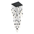 Elegant Lighting Aurora 42 Inch Chandelier In Black