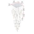Elegant Lighting Aurora 42 Inch Chandelier In Chrome
