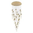 Elegant Lighting Aurora 42 Inch Chandelier In Satin Gold
