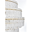 Elegant Lighting Emilia 36 Inch Chandelier In Satin Gold