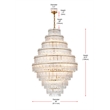 Elegant Lighting Emilia 36 Inch Chandelier In Satin Gold