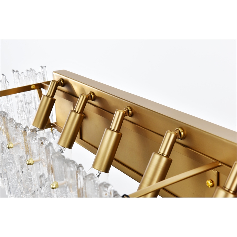 Elegant Lighting Emilia 34.5 Inch Wall Sconce In Satin Gold