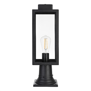 Elegant Lighting Hilton 7&quot Outdoor Pendant In Black