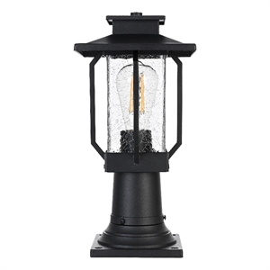 Elegant Lighting Salem 7&quot Outdoor Pendant In Black