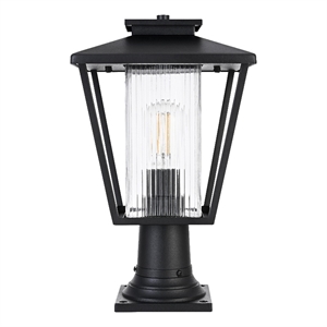 Elegant Lighting Gaul 7&quot Outdoor Pendant In Black