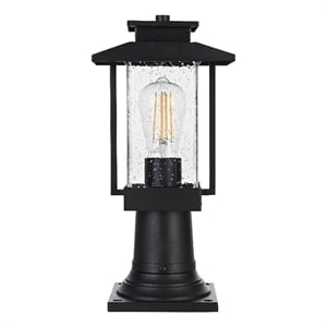 Elegant Lighting Tioga 7&quot Outdoor Pendant In Black