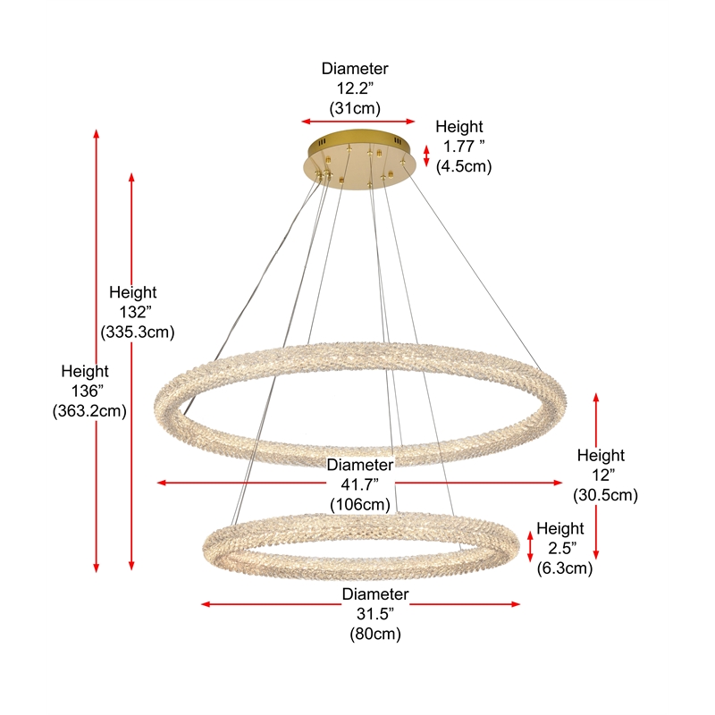 Elegant Lighting Bowen 42