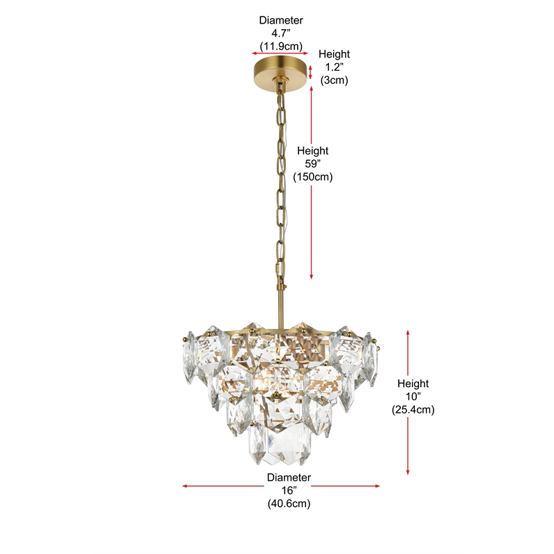 Elegant Lighting Adaline 16