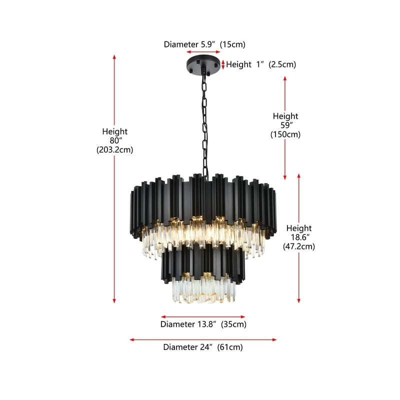Elegant Lighting Willow 24