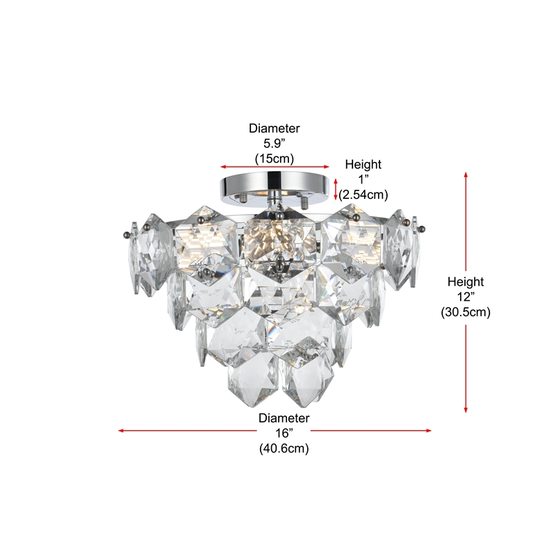 Elegant Lighting Adaline 16