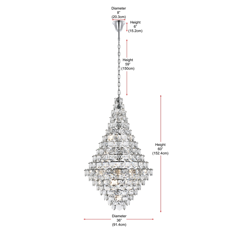 Elegant Lighting Adaline 36