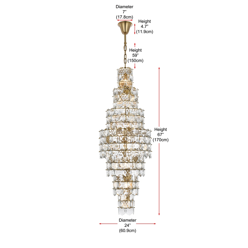 Elegant Lighting Adaline 24