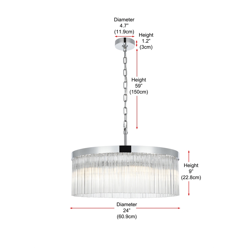 Elegant Lighting Harlow 24