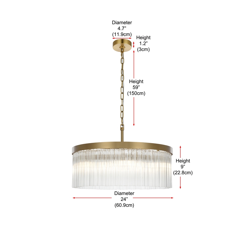Elegant Lighting Harlow 24