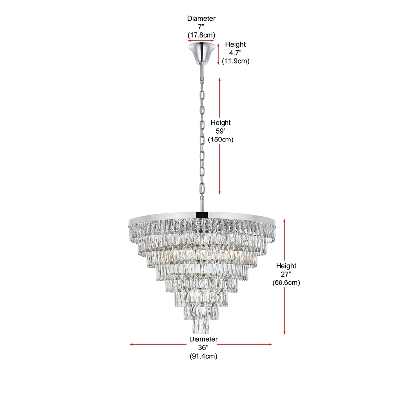 Elegant Lighting Josephine 36