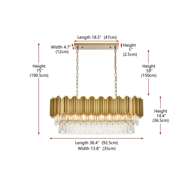 Elegant Lighting Willow 36