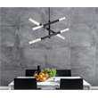 Elegant Lighting Ari 3-Bar Pendant in Black