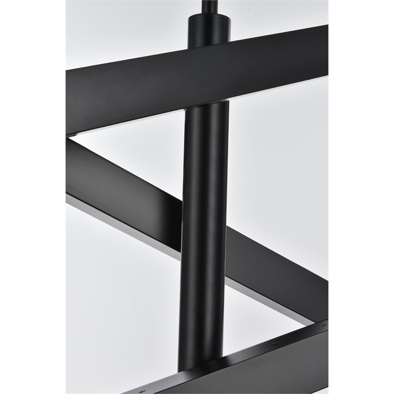 Elegant Lighting Ari 3-Bar Pendant in Black