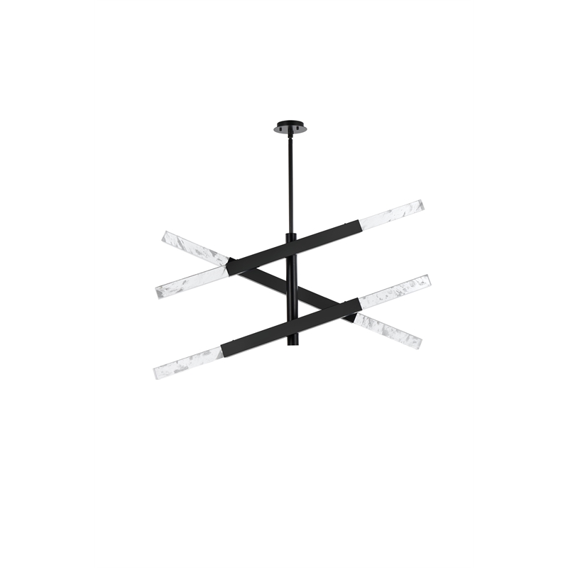 Elegant Lighting Ari 3-Bar Pendant in Black