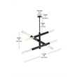 Elegant Lighting Ari 3-Bar Pendant in Black