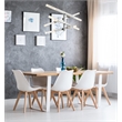 Elegant Lighting Ari 4-Bar Pendant in Chrome
