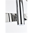 Elegant Lighting Ari 6-Bar Pendant in Chrome