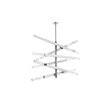 Elegant Lighting Ari 6-Bar Pendant in Chrome