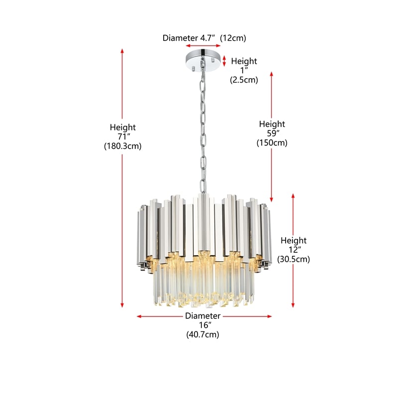 Elegant Lighting Willow 16